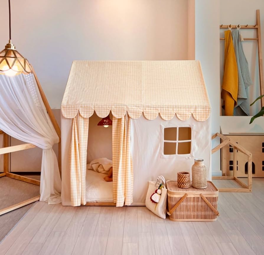 Amazon | Deerou プレイテント、子供用テント、子供用キャンバス